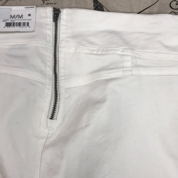 HUE High Waist Mesh Tuxedo Stripe Denim Leggings - Picture 10 of 10